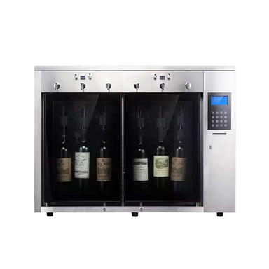 Wine connoisseurs agree that the 6-Bottle Stainless Steel Silver Wine Dispenser is a game changer.
