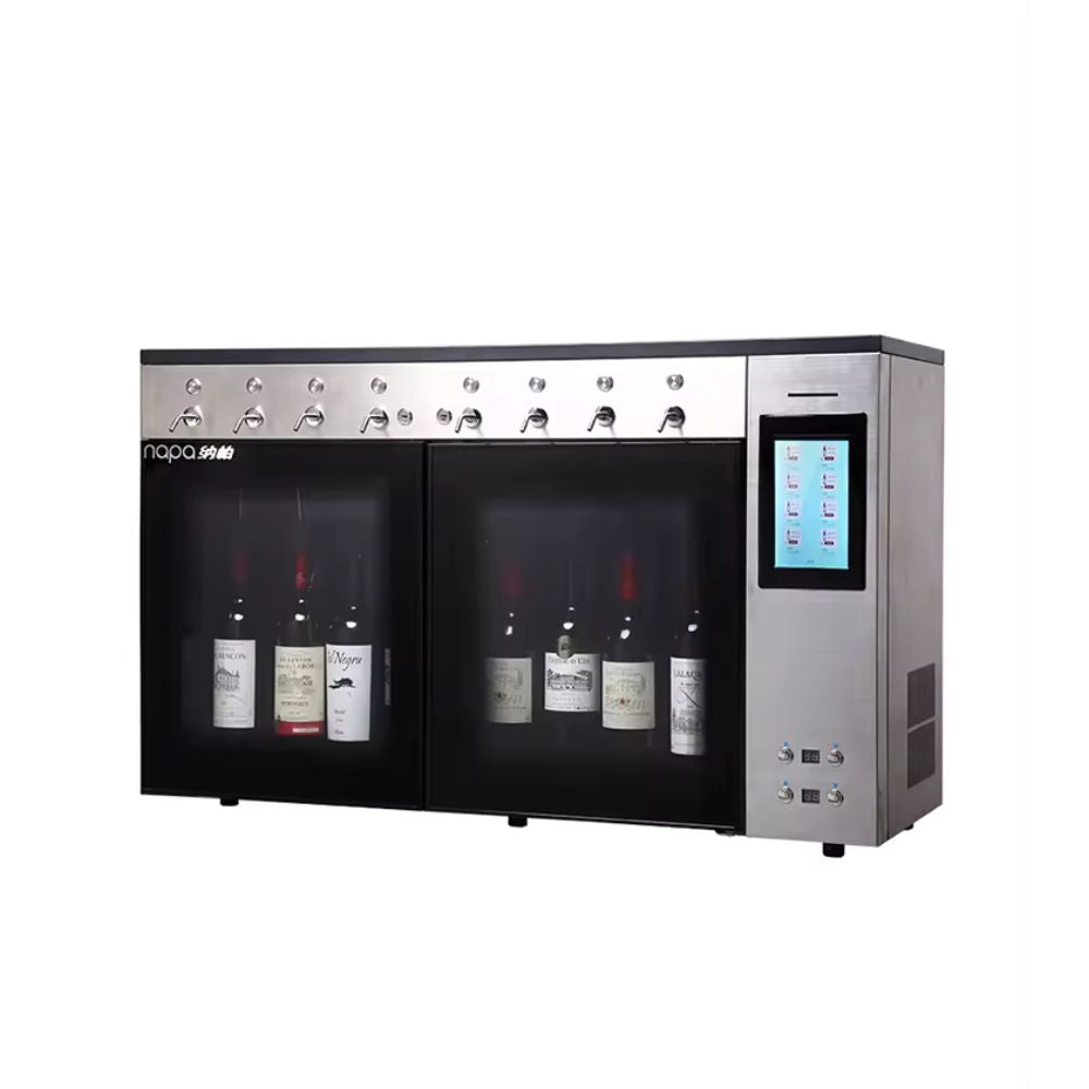 It's a sleek and modern way to store and serve your wine collection.