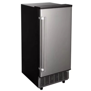 Experience the convenience and speed of stainless steel ice-making technology.