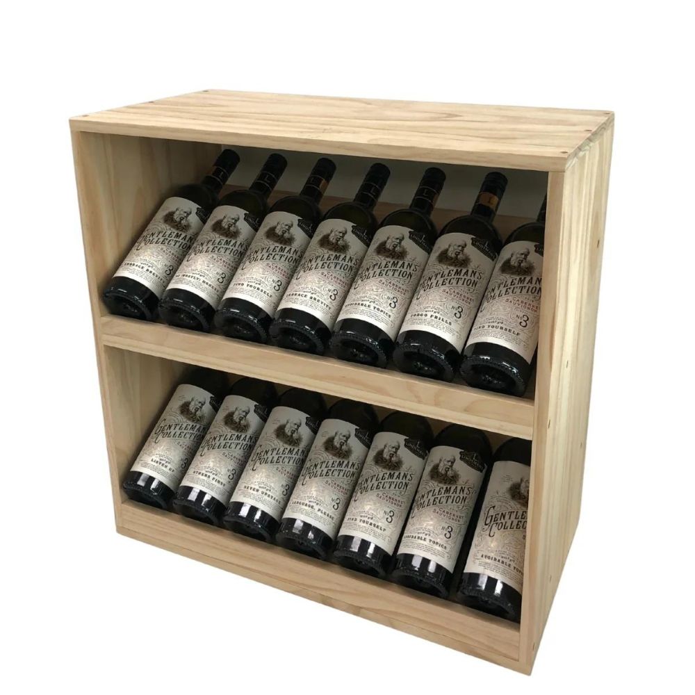 14 Bottle Wooden Wine Cellar