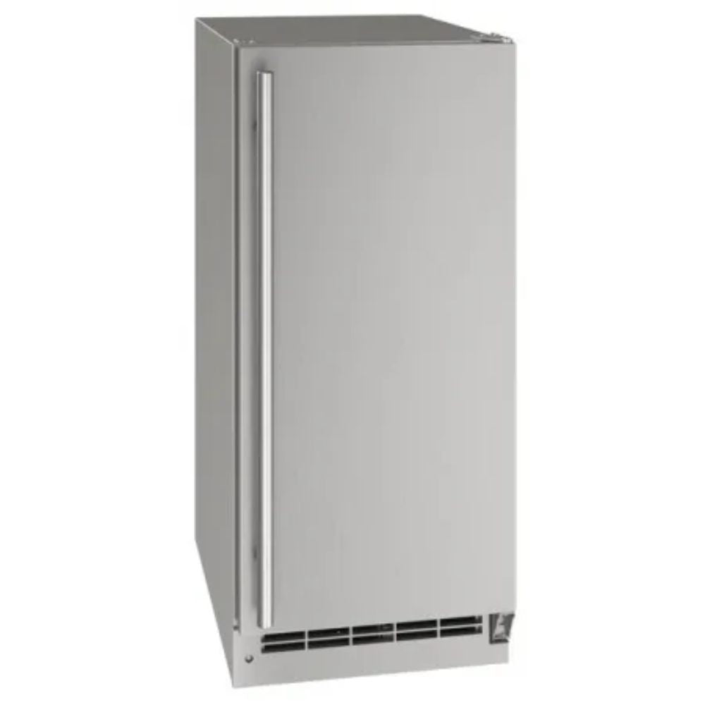 This highly efficient 15" ice maker delivers large quantities of crystal clear ice in no time.