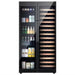This cooler can store up to 166 bottles of wine and 625 cans of beverages, making it a perfect addition to any wine collection.