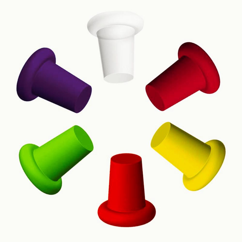 Silicone Wine Bottle Stoppers Set of 6